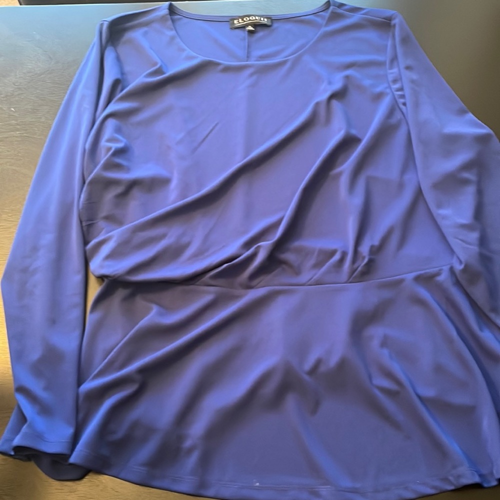 Blue Long Sleeved Blouse! size 22